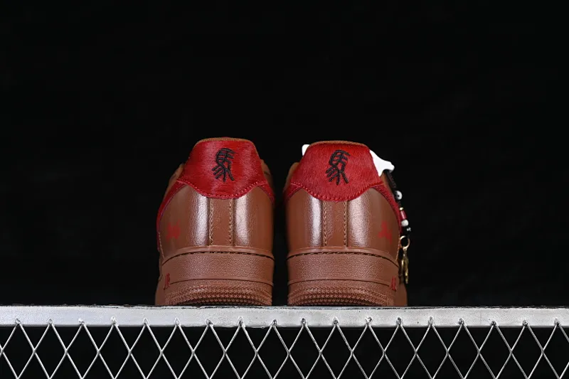 All categories Nk Air Force 1 Air Force series Nk Air Force 1 Low Air Force low-top Nike Air Force 1'07 Low Year of the Horse joint name Chestnut red sandalwood Air Force 1 low-top casual sneakers XY9025-002